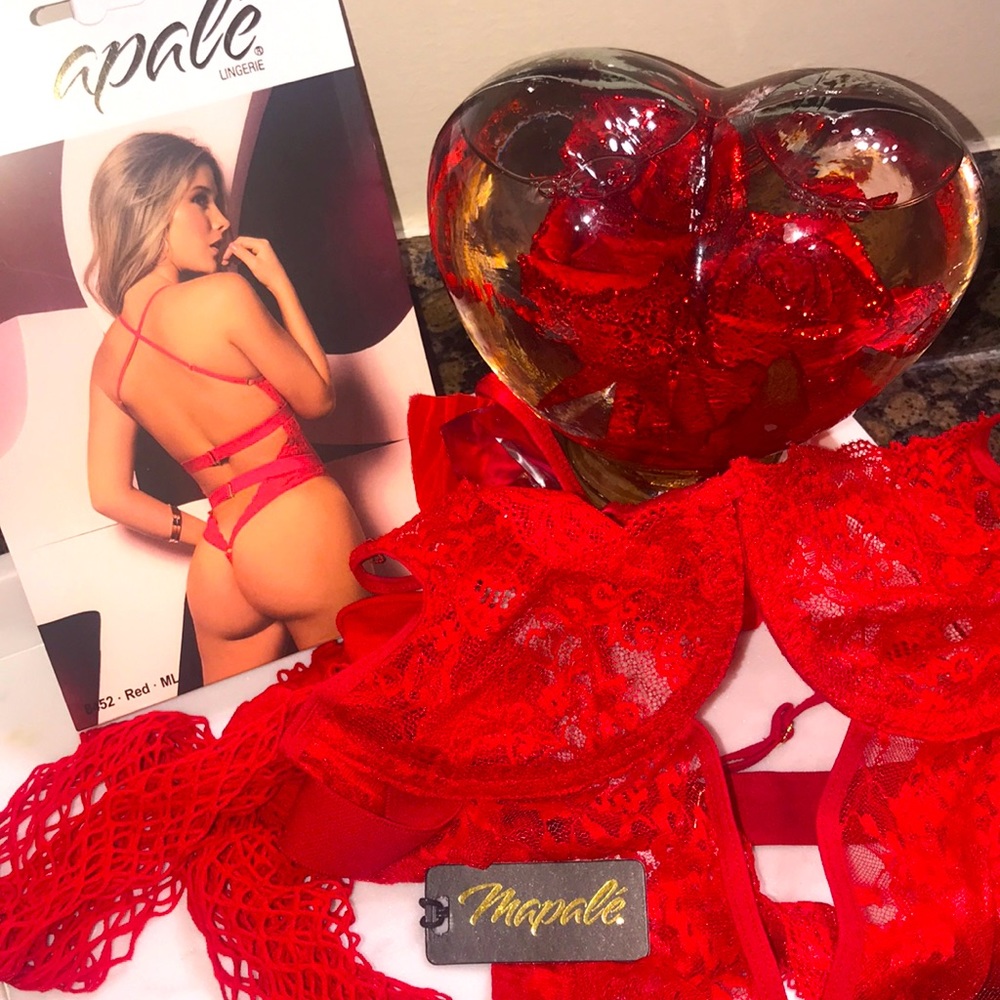 Red Teddy Beautiful Lingerie